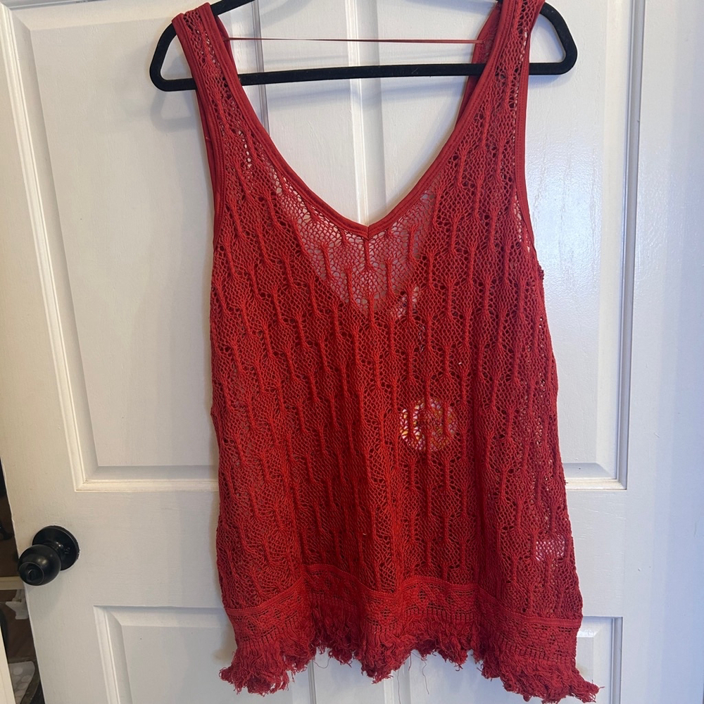 Women's Hayden Los Angeles Knit Top, M, Red